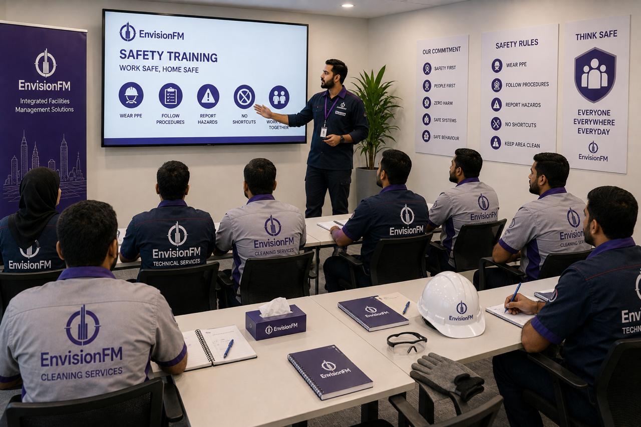 Facilities management safety training session